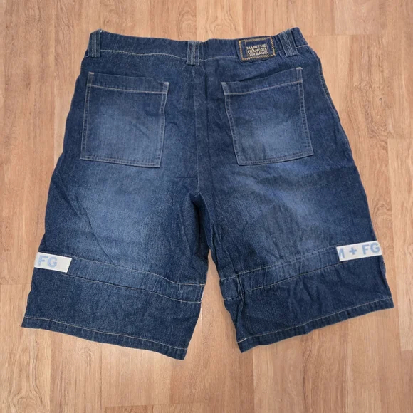Vintage 90s Girbaud Denim Shuttle Shorts Mens Size 36 Blue Denim Skate - Picture 7 of 8